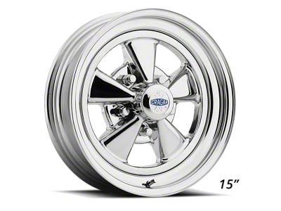 Cragar 61C S/S Series Chrome Wheel; 15x7; 12.70mm Offset (67-69 Camaro)