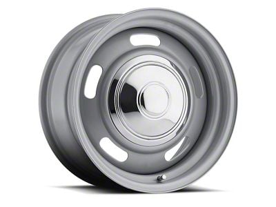 Cragar 344 Rally Series Silver Wheel; 15x7; 6mm Offset (67-69 Firebird)