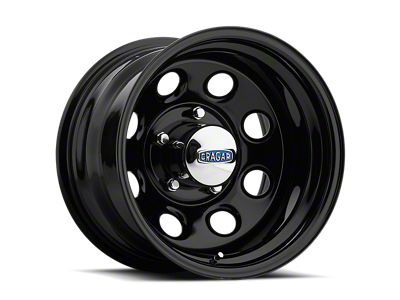 Cragar 397 Soft 8 Series Gloss Black Wheel; Rear Only 15x10; -38mm Offset (67-69 Firebird)