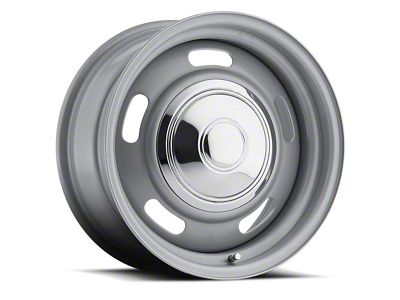 Cragar 344 Rally Series Silver Wheel; 15x8; -6mm Offset (70-81 Camaro)