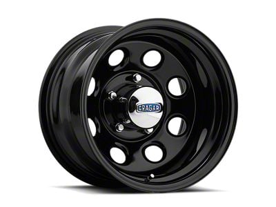 Cragar 397 Soft 8 Series Gloss Black Wheel; Rear Only 15x10; -38mm Offset (70-81 Firebird)