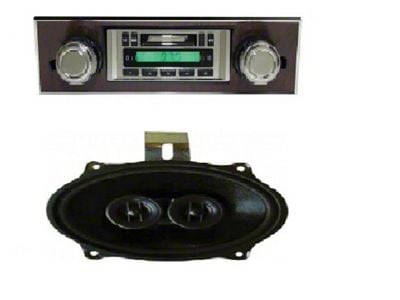 Custom Autosound 67-68 Stereo,USA-230, Walnut Face,200 Watt Radio w/speaker