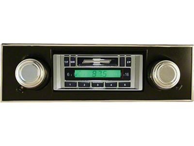 Custom Autosound Stereo,USA-230, Black Face,200 Watt Radio,67-68