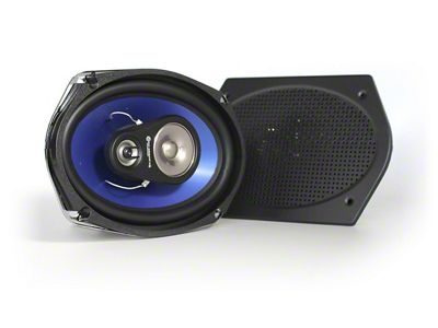 Custom Autosound 6x9-Inch 3-Way Speakers with Flat Grilles (Universal; Some Adaptation May Be Required)