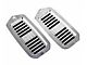 Billet Door Jamb Vents with FLAG logo; Machined Finish (70-72 Cutlass)