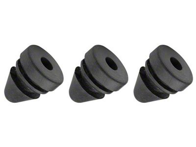 Convertible Top Motor Mounting Rubber Grommets; Set of 3 (64-72 Cutlass Convertible)