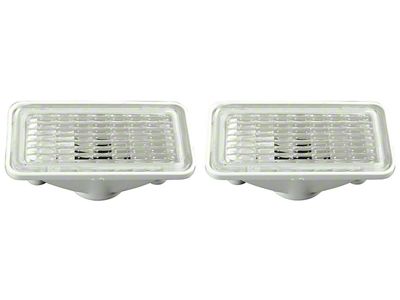 Front Marker Lights; Clear (68-69 Cutlass)