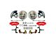 The Right Stuff Detailing Performance Series At The Wheel 2-Inch Drop Front Disc Brake Conversion Kit; Red Calipers (64-72 442, Cutlass, F85, Vista Cruiser)