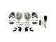 The Right Stuff Detailing Performance Series Front Manual Disc Brake Conversion Kit with Black Brake Booster/Master Cylinder; Black Calipers (64-72 442, Cutlass, F85, Vista Cruiser)