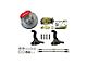 The Right Stuff Detailing Performance Series Front Manual Disc Brake Conversion Kit with Original Brake Booster/Master Cylinder; Red Calipers (64-72 442, Cutlass, F85, Vista Cruiser)