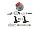 The Right Stuff Detailing Performance Series Front Manual Disc Brake Conversion Kit with Chrome Brake Booster/Master Cylinder; Red Calipers (64-72 442, Cutlass, F85, Vista Cruiser)