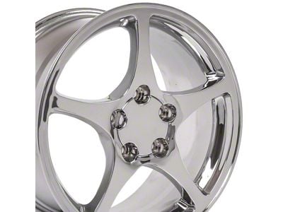 CV05 Chrome Wheel; 17x8.5; 58mm Offset (93-02 Firebird)