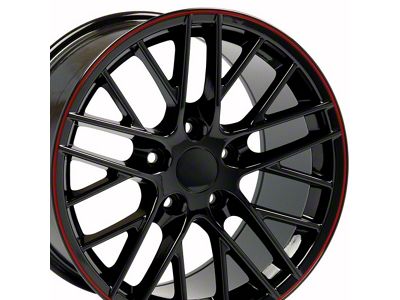 CV08A Gloss Black Wheel; 17x9.5 (93-02 Firebird)