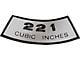 Decal - Air Cleaner - 221