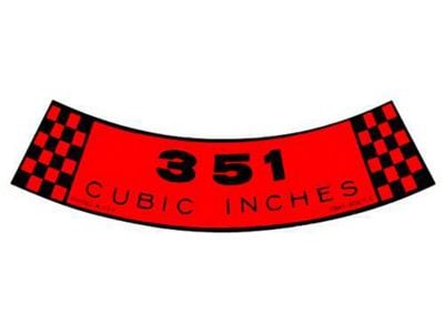 Decal - Air Cleaner - 351