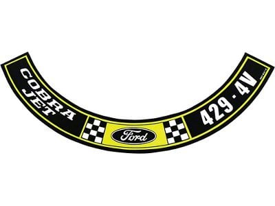 Decal - Air Cleaner - Cobra Jet, Ford 429-4V - Falcon