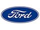 Decal - Ford Oval - 6-1/2 Long - Blue Oval On White Background