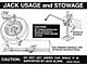 Decal - Jack Instructions - Fairlane Fastback - Regular Wheels