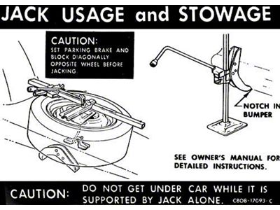 Jack Instructions / Fairlane Sedan & Convertible