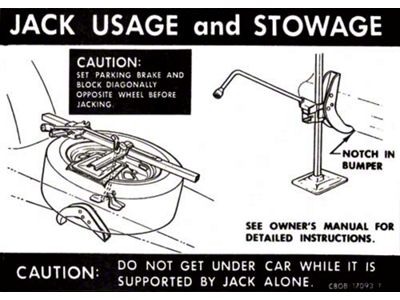 Jack Instructions / Fairlane Sedan & Convertible