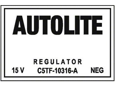 Decal - Voltage Regulator