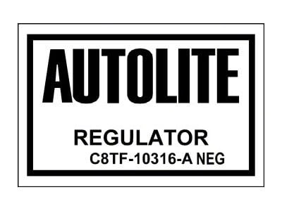 Decal - Voltage Regulator - High Performance