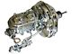 Delco Style Single Diaphragm Disc/Drum Power Brake Booster Conversion Kit; 11-Inch; Chrome (64-72 GTO, LeMans, Tempest)