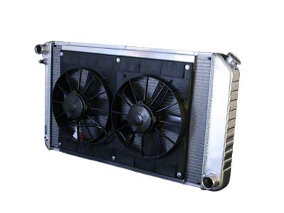 DeWitts Pro Series Direct Fit Radiator and Fan Combo; Natural Finish (78-87 Monte Carlo w/ Manual Transmission)