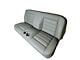 Distinctive Industries Custom CTX-60 Horizontal Inserts Full Backrest 60-Inch Bench Seat with Cupholders; Gray with Gray Stitch (60-87 C10, C15, C20, K10, K15, K20)