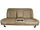 Distinctive Industries Custom CTX-60 Vertical Inserts Full Backrest 60-Inch Bench Seat with Cupholders; Tan with Tan Stitch (60-87 C10, C15, C20, K10, K15, K20)