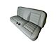 Distinctive Industries Custom CTX-60 Horizontal Inserts Full Backrest 60-Inch Bench Seat with Cupholders; Gray with Black Stitch (67-79 F-100, F-150, F-250, F-350)