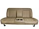 Distinctive Industries Custom CTX-60 Vertical Inserts Full Backrest 60-Inch Bench Seat with Cupholders; Saddle with Black Stitch (67-79 F-100, F-150, F-250, F-350)