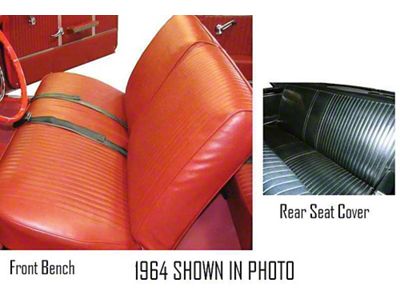 Distinctive Industries Chevelle Bench Seat Cover, Coupe, Front & Rear, 1965