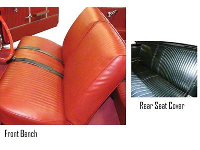 Distinctive Industries Chevelle Bench Seat Covers, Convertible, Front & Rear, 1964