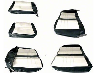 Distinctive Industries Chevelle And Malibu, Seat Cover Set With Front Bench Seat, Coupe, Two Tone, Front & Rear, High Quality, 1964