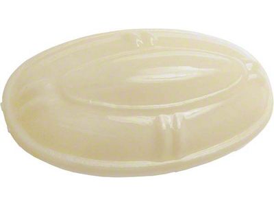 Dome Lamp Lens - White Plastic Lens - Oval - Ford