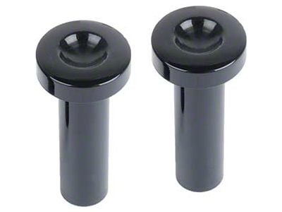 Door Lock Buttons - Black Plastic