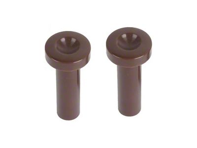 Door Lock Buttons - Chestnut Plastic