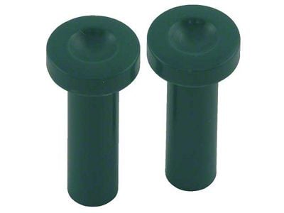 Door Lock Buttons - Green Plastic