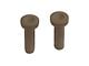 Door Lock Buttons - Rubber - Threaded Brass Insert - Tan - From 3-11-63 - Falcon