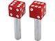 Door Lock Knobs - Red Dice