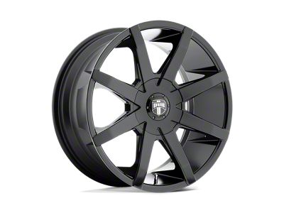 DUB Push Gloss Black Wheel; 22x9.5; 15mm Offset (84-96 Corvette C4)