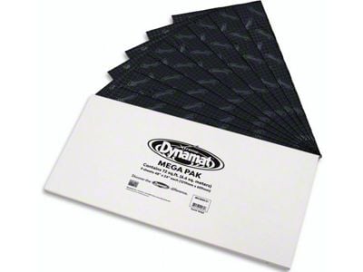 Dynamat Xtreme Sound Deadening Car Insulation; Mega Pack (Universal; Some Adaptation May Be Required)