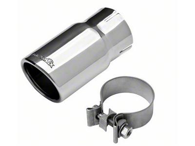 Dynomax Double Wall Exhaust Tip; 3-Inch; Polished (Fits 2.50-Inch Tailpipe)