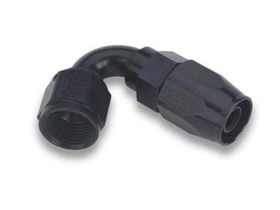 Earl's 120 Degree 6AN Hose Fitting Black Swivel Seal