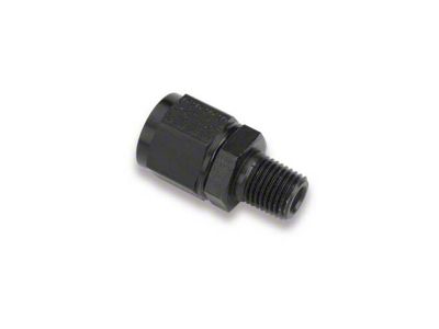 Earls Black -6 Female Fitting To 1/4 NPT Swivel