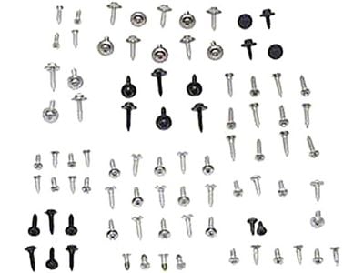 Chevy Interior Screw Kit, Dlx 4Dr Sed, 169 Pc, 49-52