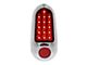 LED Tail Light; Stainless Steel Housing; Red Lens; Driver Side (49-50 Fleetline, Styleline Deluxe, Styleline Special)