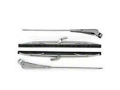 Chevy Wiper Arms And Blades, Exc HT, Conv, 49-54