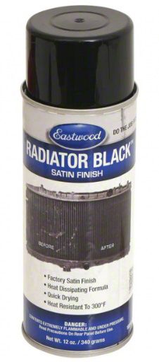 New Eastwood Radiator Black Spray Paint Satin Finish, 12oz Spray Can now  available!